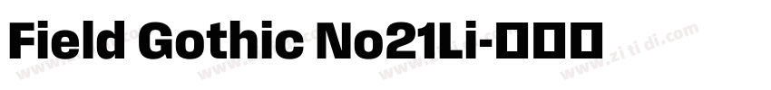 Field Gothic No21Li字体转换 Field Gothic No21Li字体转换